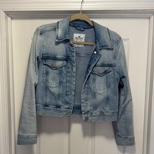 Hollister Women's Faded Blue Jean Jacket